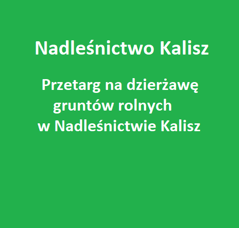 OGŁOSZENIE O PRZETARGU NA GRUNTY ROLNE - Przetarg 2